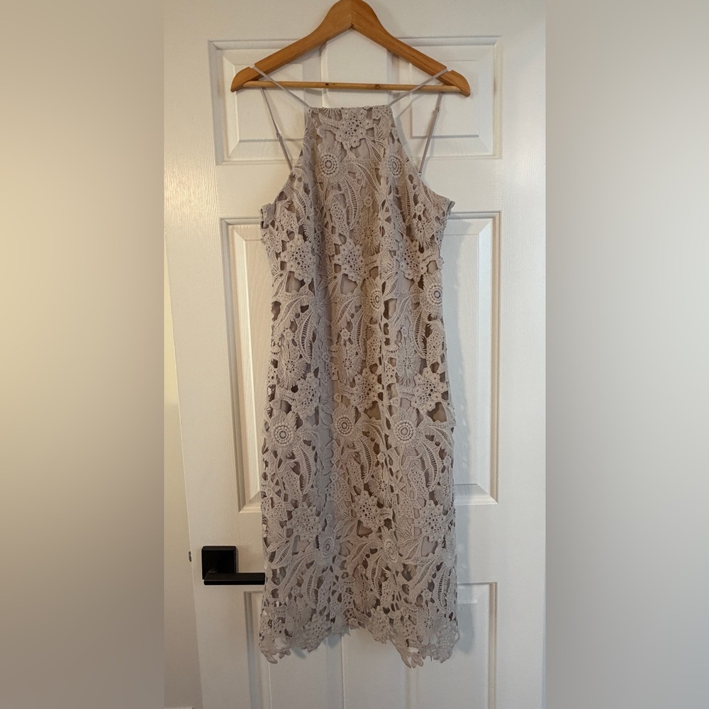 Sam Edelman Bisque Lace Eyelet Dress
